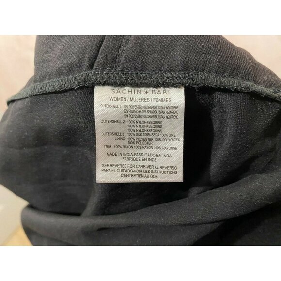 Sachin & Babi Dress bottom hem sequin Size 4 Black - Picture 9 of 12